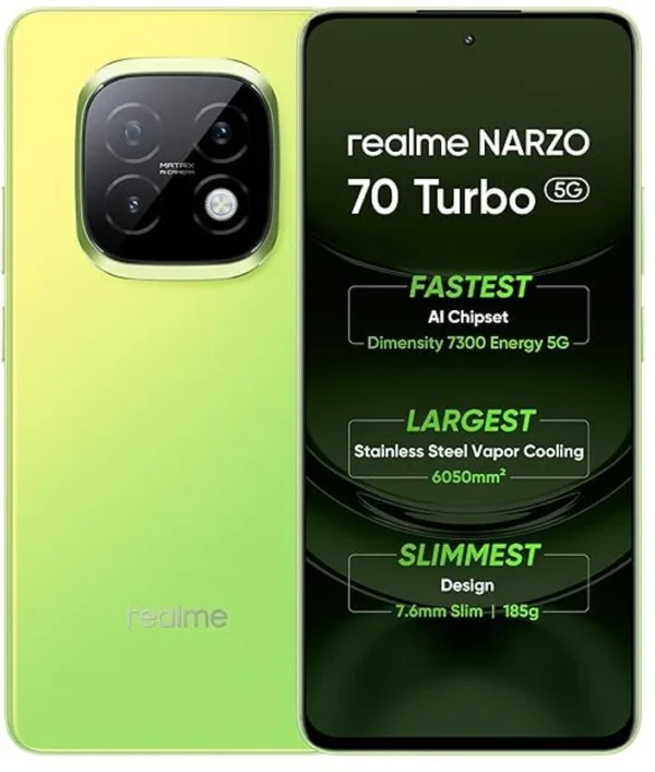 realme 70 TURBO 5G (Turbo Green, 128 GB)  (6 GB RAM)